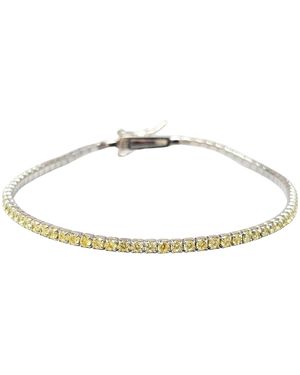 Sophelia Citrine Gemstone Tennis Bracelet - White