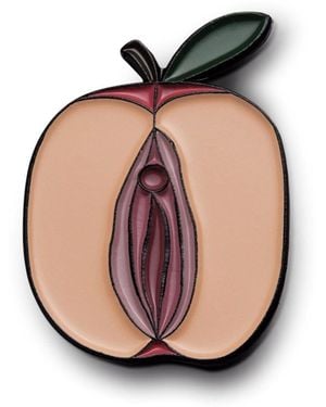 Make Heads Turn Neutrals Enamel Pin Feminist Apple - Pink