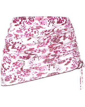 Blackbough Swim Delphine Scrunched Mesh Skirt Orchid Petals - Pink