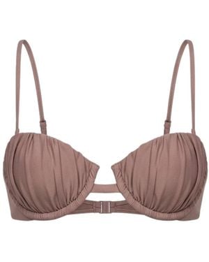Veroni Swim Neutrals Naomi Bikini Top - Brown