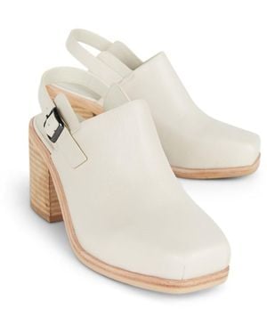 INTENTIONALLY ______ Honcho Mule Natural Sole-Neutrals - White