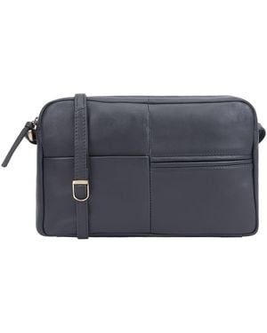 Lloyd Baker Batian Leather Crossbody Bag - Blue