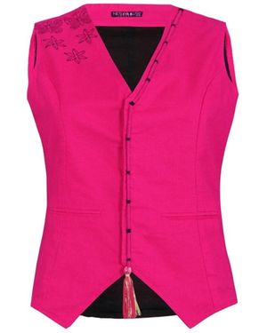 Nesavaali Handmade Tailored Waistcoat - Pink