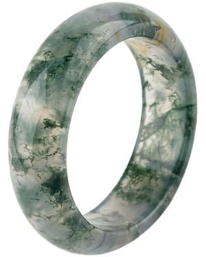 seree Seaweed Jade- Agate Ring - Blue
