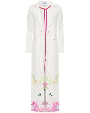 Roqaia Fashion House Blossom Breeze Kaftan - White