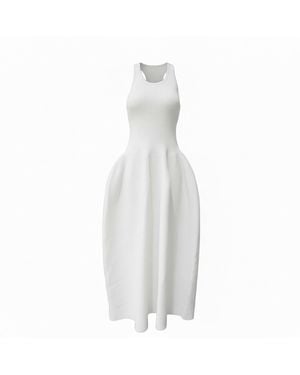 London Atelier Byproduct Knitted Maxi Dress - White