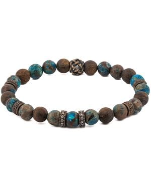 Ebru Jewelry Diamond Good Luck Beaded Bracelet - Multicolour