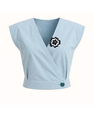 BEIRA Mari Light Tailored Top & Waistcoat - Blue