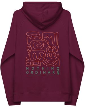 Anchor and Crew Burgundy Sixteen Nothing Ordinary Editions Organic Cotton Hoodie - Purple