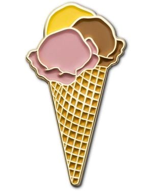 Make Heads Turn Enamel Pin Gelato - Metallic