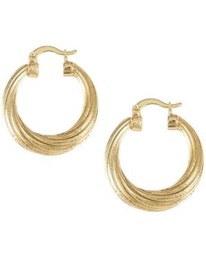 Maison De Gala Iris Hoop Earring - Metallic