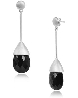 Moon London Tranquillity Spinel Drop Earrings - White