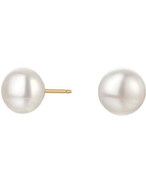 Katy Faye Cecile Pearl Earrings - Metallic