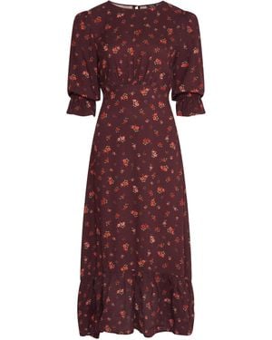 LAtelier London Ellie Ditsy Floral Midi Dress - Purple