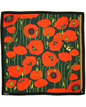 Kueen Silk Scarf - Red
