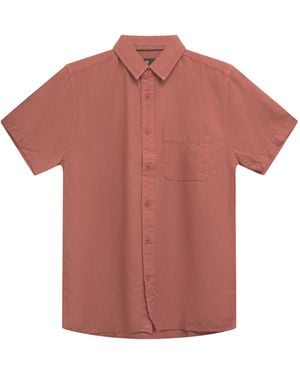 Vustra Coral Linen Shirt - Red