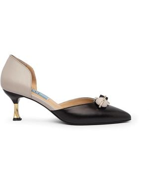 Ilvi Neutrals Nurdey- Leather Heeled Sandal - White