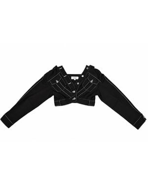 Gao Republic Opera Crop Jacket - Black
