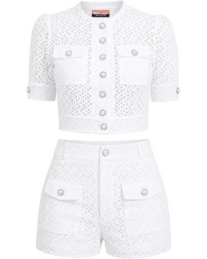 Maui X Lolita Fae Eyelet Two-Piece Shorts Set - White