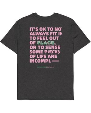 Anchor and Crew Heather Five It's Ok Editions Organic Cotton T-Shirt - Black