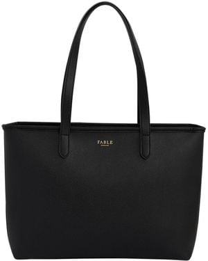 Fable England Laura Celestial Grab Tote - Black