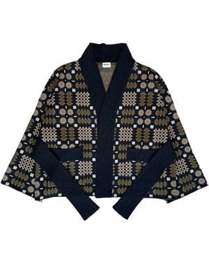 Mabli Carthen Merino Wrap Cardigan - Blue