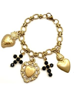 Achala Handcrafted Capucine Charm Bracelt - Metallic