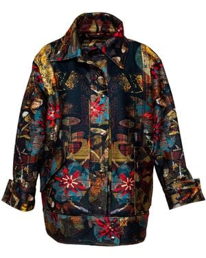 ARTISTA Player Printed Jacket - Blue