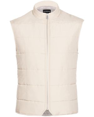 Seren London Quilted Gilet - Natural