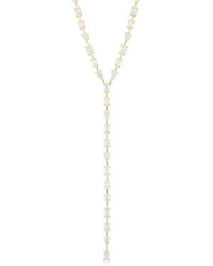 SHYMI Multi Shape Bar Lariat - White