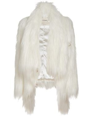 N'Onat King Wrap Vegan Coat - White