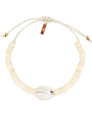 Adriana Pappas Designs Heishi Natural Shell Bracelet - White