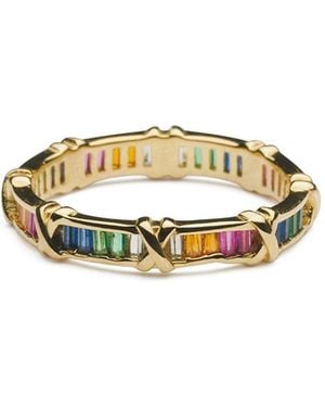 Shabella Nyc Stack Ring - Metallic