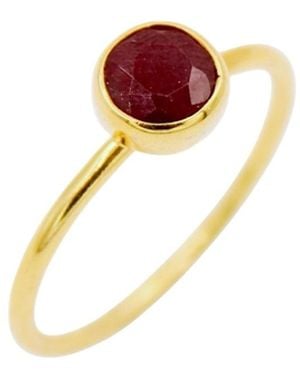 1610Istanbul Orient Express Ruby Ring - Metallic