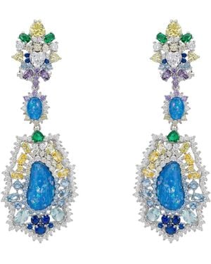 LÁTELITA London Frida Opal Drop Earrings - Blue
