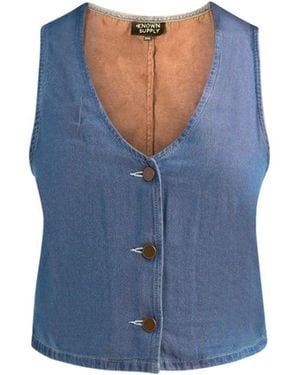 Known Supply Denim Vest - Blue