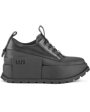 United Nude Vegetan Leather Derby Lace-Up Shoes - Black