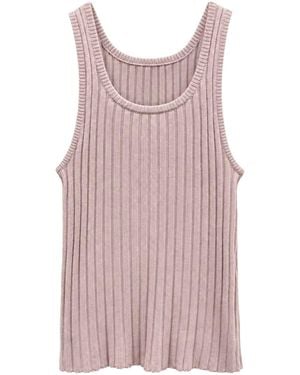Taka Neutrals Column Tank - Pink