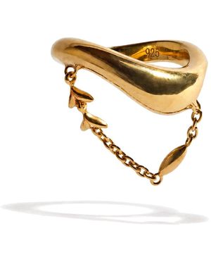 Stone Fruit Tidal Ring - Metallic