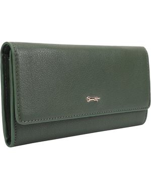 Paul Costelloe Accra Leather Wallet Purse - Green