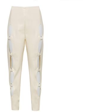 Paloma Lira Off Latex Pants - Natural
