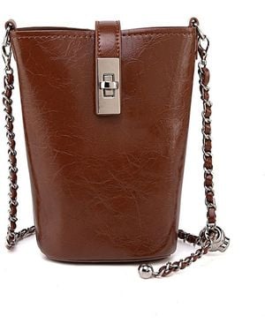Mkf Collection - J'omor Evelina Mini Bucket Bag - Brown