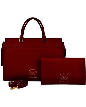 Ana Malik Llc The Mansa Bag - Red