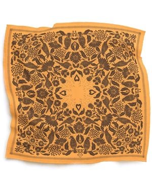 Silk&Soul Bird Scarf - Metallic