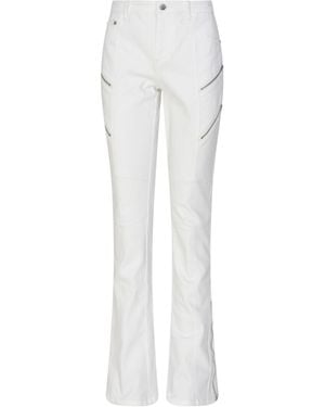 Circular Path Zelda Zipper Jean - White