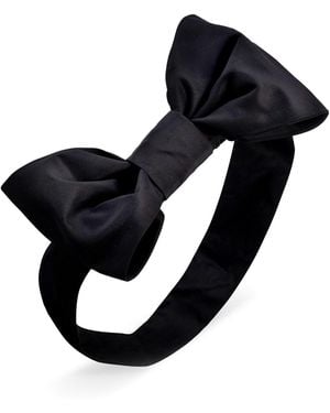 Sibi Hats Bissi Taffeta Bow Headband - Black