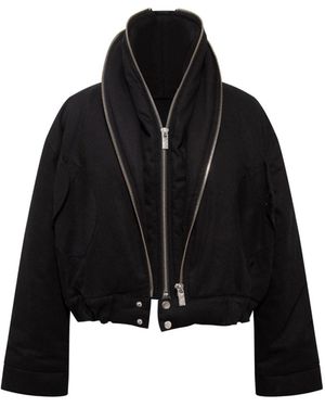 Cótier Denim Mist Bomber Jacket - Black