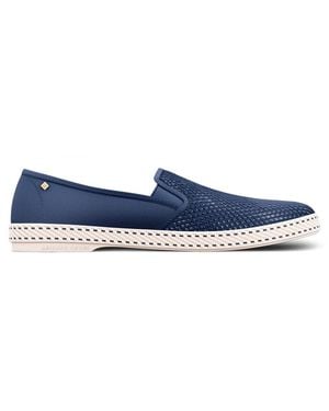 Rivieras Classic Canvas & Mesh Slip-On Loafer - Blue