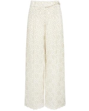 Lily and Lionel Calipo Lace Trouser - White