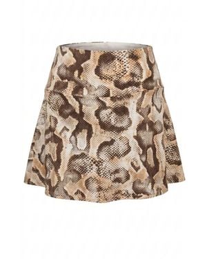 Befitnesslou Skirt Snake Print For Tenis - Brown